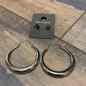 🤍silver hoop🤍 earrings